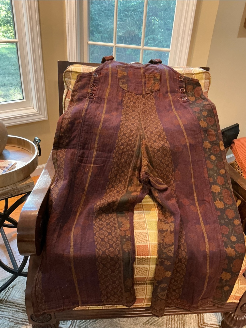 Easel High Hopes slouchy overalls, fall colors in size Medium